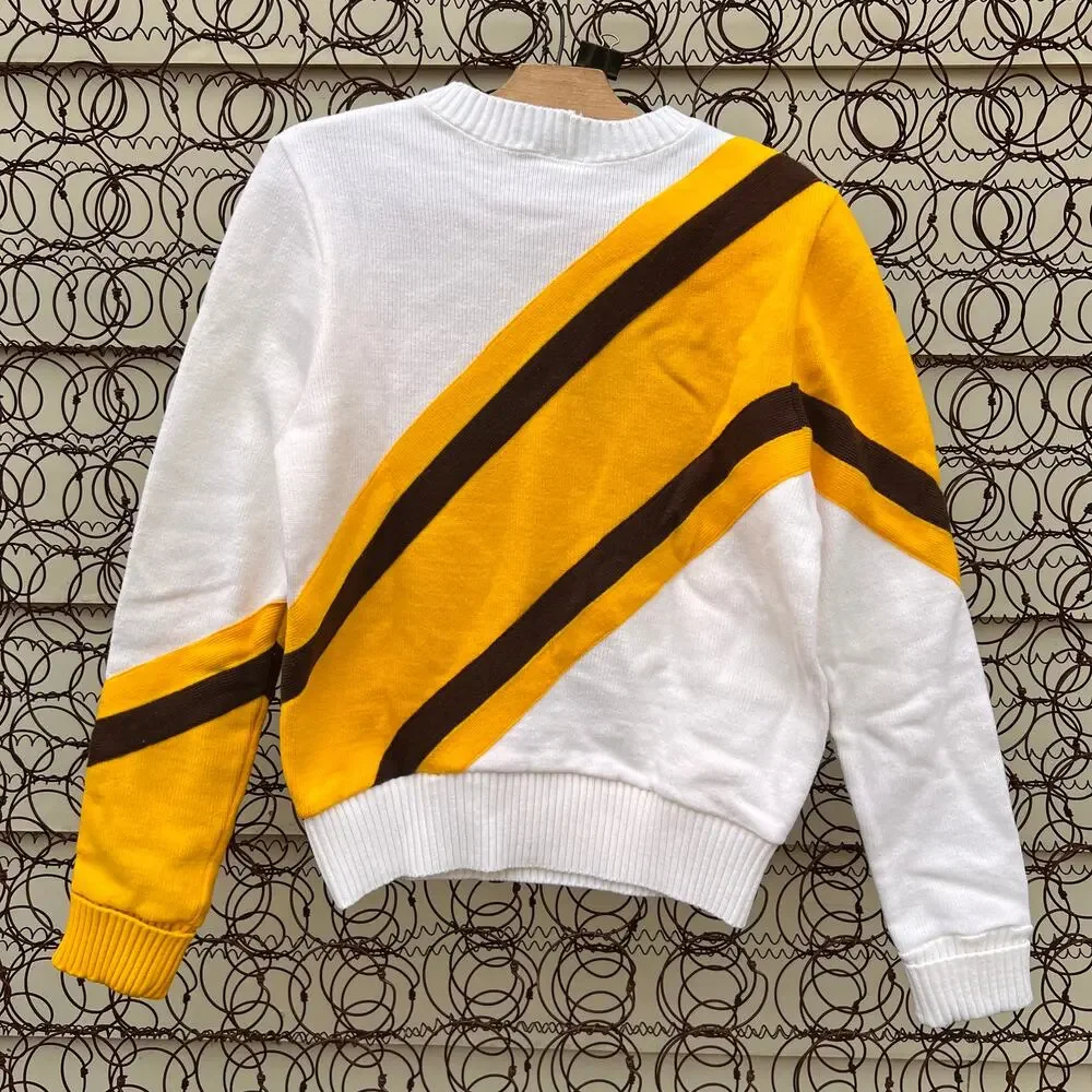 Vintage 90s Varsity Colorado Rams heavy cheer sweater - Picture 2 of 5